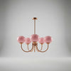 Multi-Arm Globe Shade Ceiling Chandelier