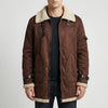 Sherpa-Lined Zip-Up Men's Jacket