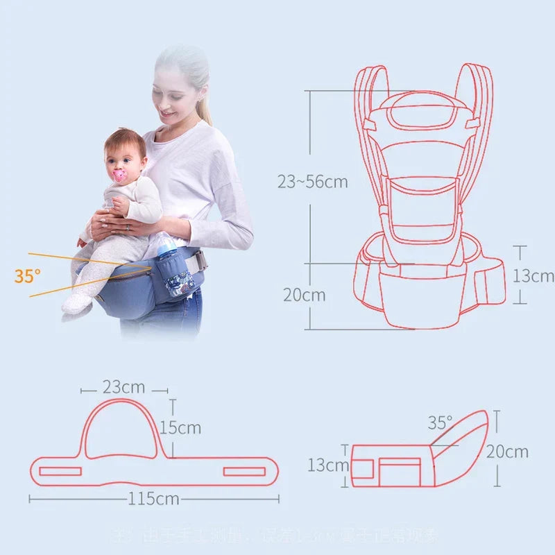 Ergonomic Baby Carrier – Comfortable Hip Carrier for Parents and Babies