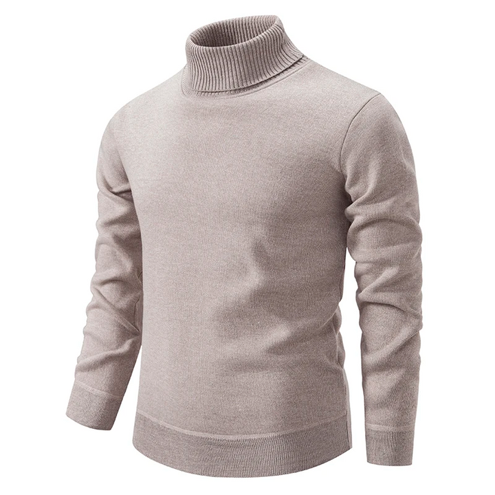 Soft and Comfortable Men's Cotton Roll-Neck Sweater – Jonas
