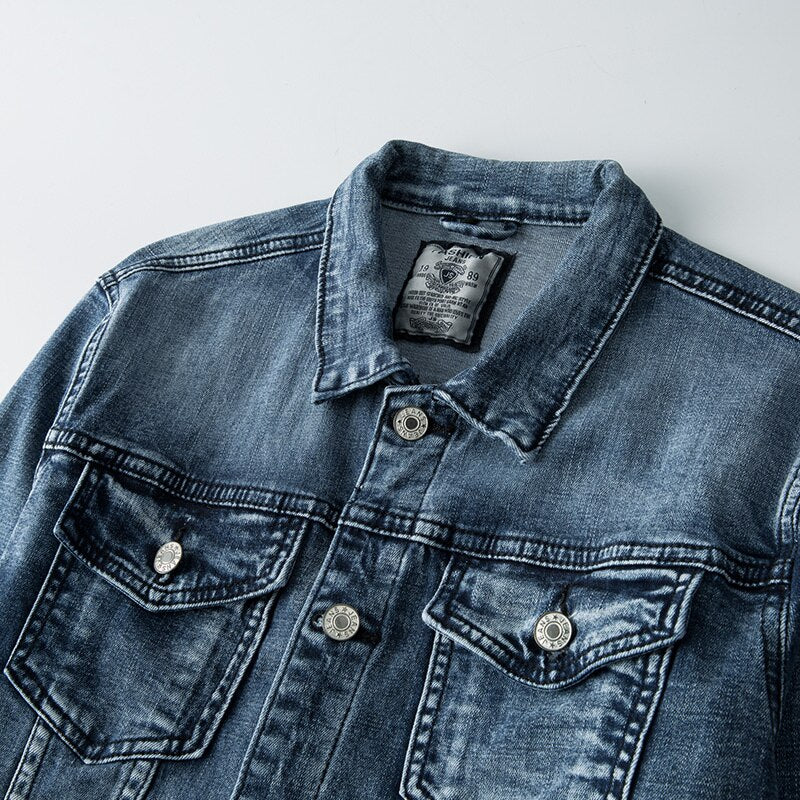 Biker Attitude - Denim Jacket for Men