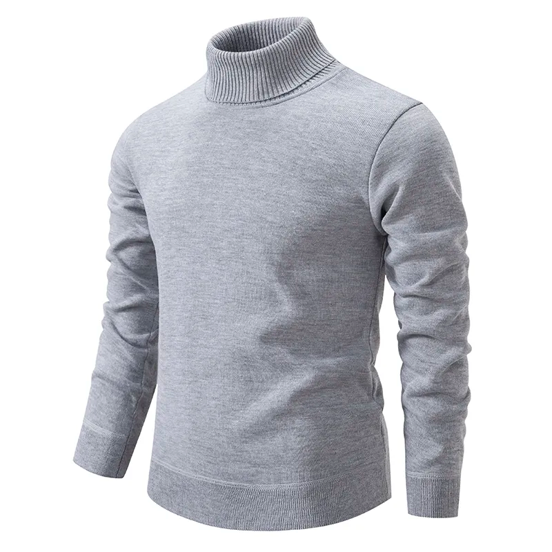 Soft and Comfortable Men's Cotton Roll-Neck Sweater – Jonas