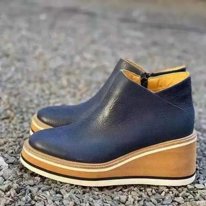 Stylish Autumn Wedge-Heel Boot – Mila