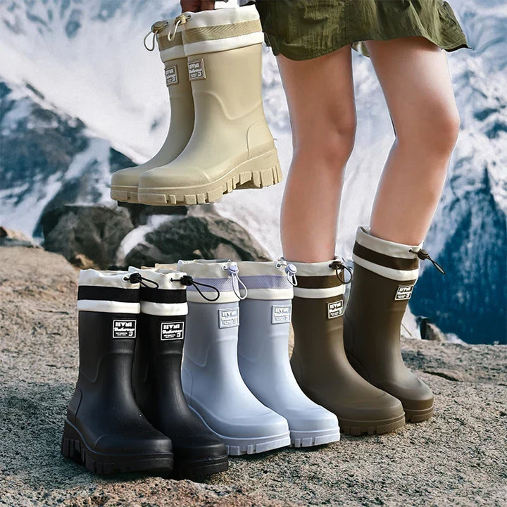 Women's Retro-Look Wellington Boots, Waterproof with Non-Slip Sole – Arlena
