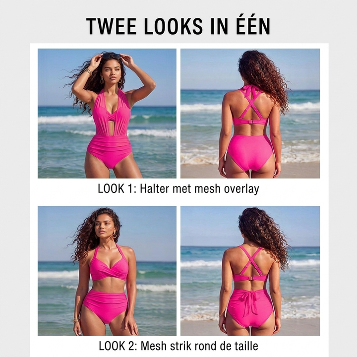 Sabine™ | 2-in-1 High-Waisted Tummy Control Bikini