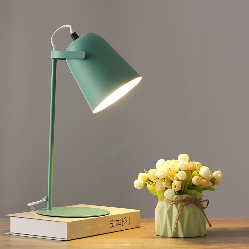 Nordic Macaron Bucket Table Lamp | Scandinavian Desk Light