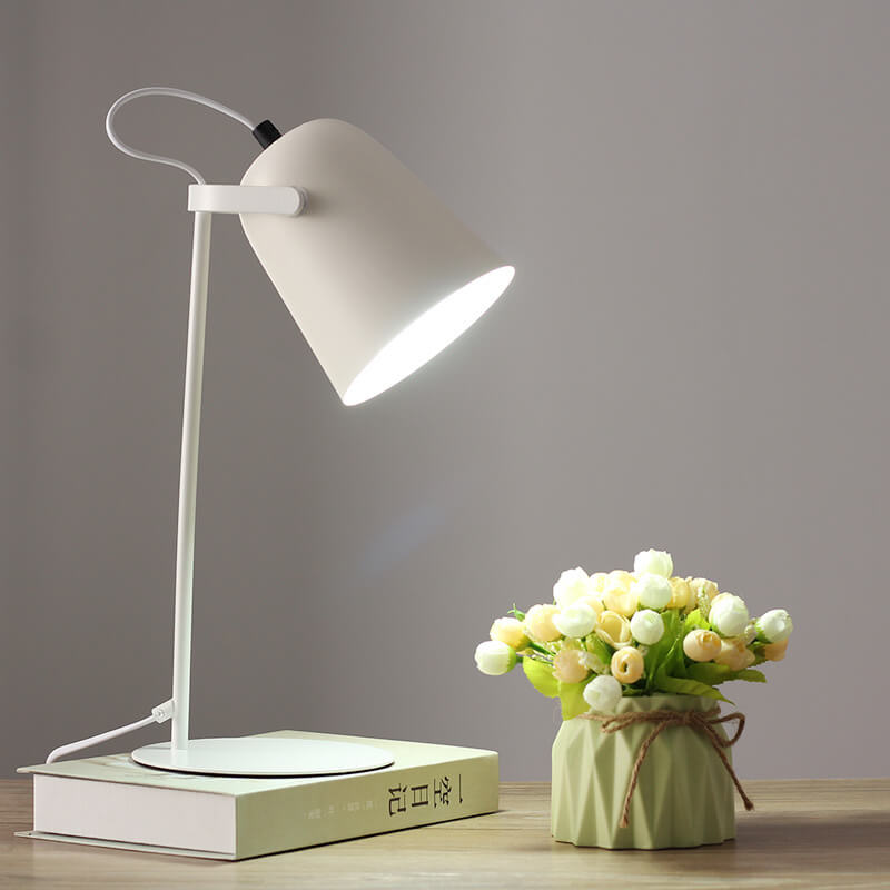 Nordic Macaron Bucket Table Lamp | Scandinavian Desk Light