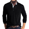 Men's Long-Sleeve Polo, Breathable & Versatile – Matteo