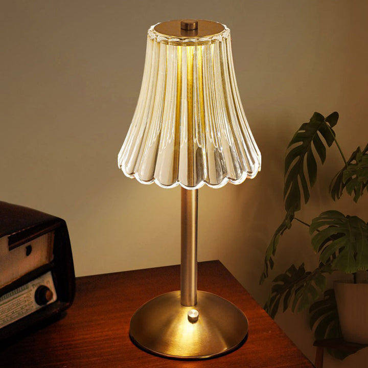 LED Retro Table Lamp, USB Rechargeable - BrillianceGlow
