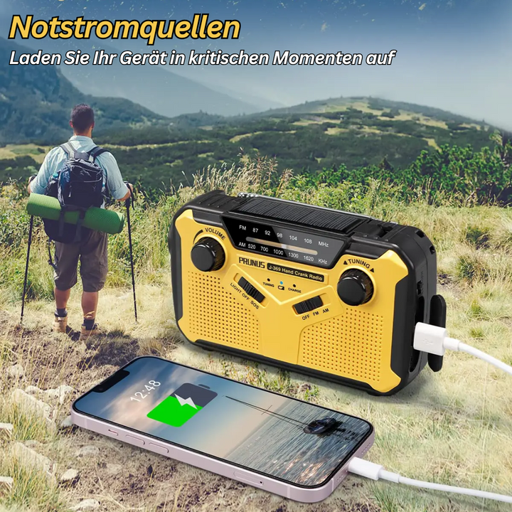 Multifunctional Emergency Radio with Charging Options - SafeSignal