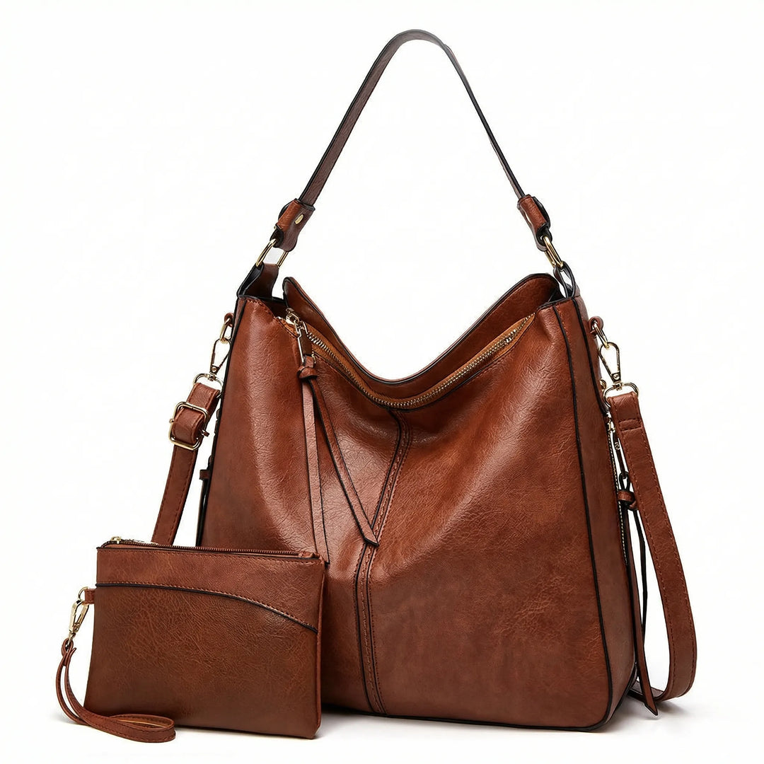 Satcheva - Spacious Hobo Shoulder Tote Bag