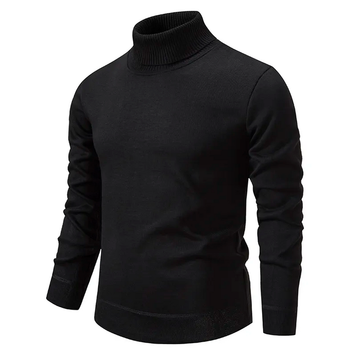 Soft and Comfortable Men's Cotton Roll-Neck Sweater – Jonas