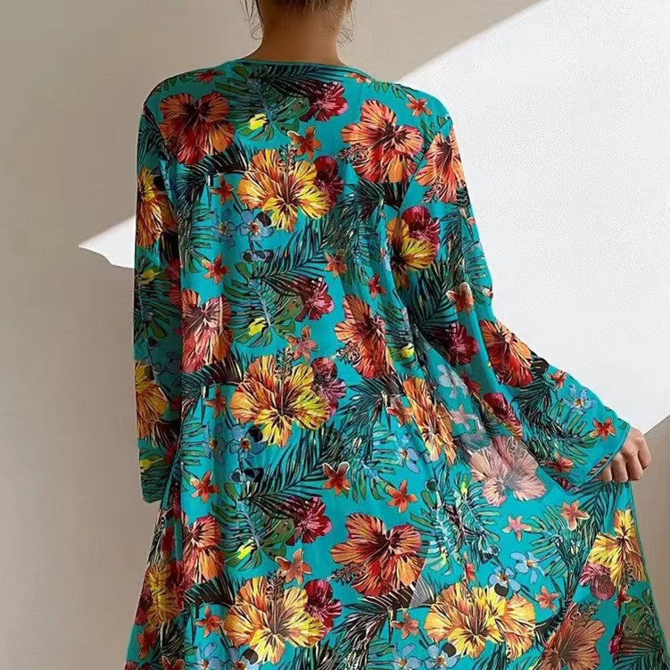 High-Waisted Bikini Set with Cover-up – Amira