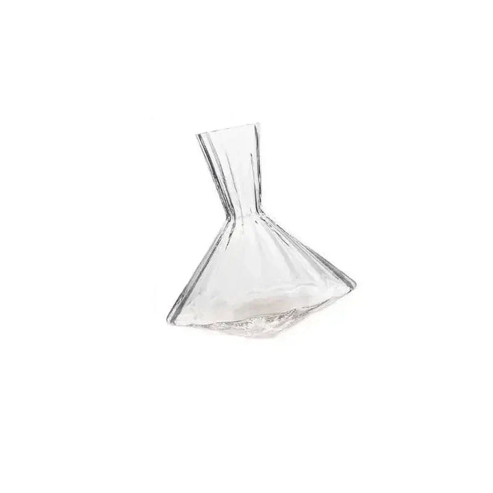LuxeSwirl Crystal Decanter | 360° Rotating Glass Carafe for Wine, Whisky and Champagne