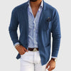Stylish Men's Blazer with Casual Button Pockets and Lapel Collar - Lorenzo