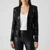 Sequin Embellished Open-Front Jacket