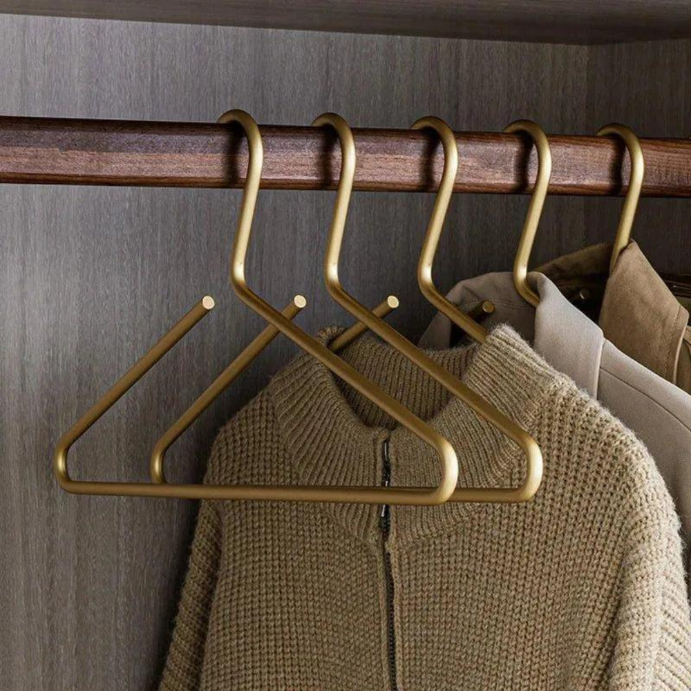 Non-Slip Clothes Hangers Set of 5 Space-Saving Closet Storage