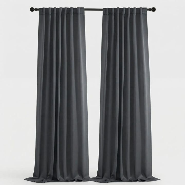 Shadorra - Thermal Blackout Rod Pocket Curtain Panels