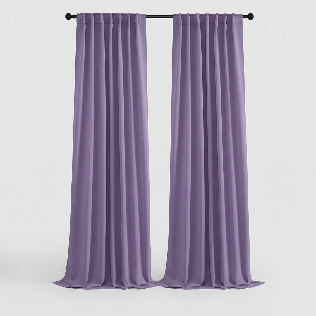 Shadorra - Thermal Blackout Rod Pocket Curtain Panels