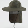 Wide Brim Hat With Neck Flap