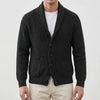 Shawl Collar Button-Front Cardigan for Men