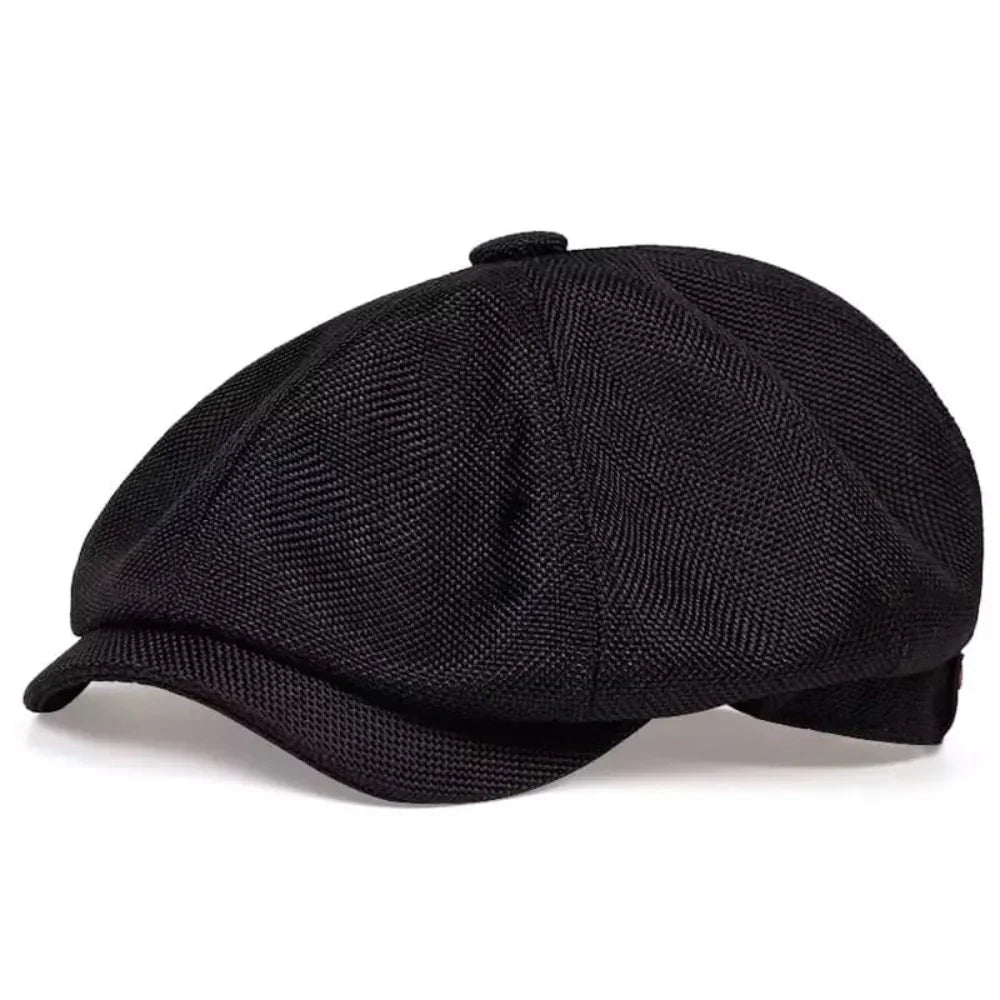 Vintage Flat Cap – Classic Retro Newsboy Cap