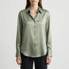Loose Button-Up Long Sleeve Blouse