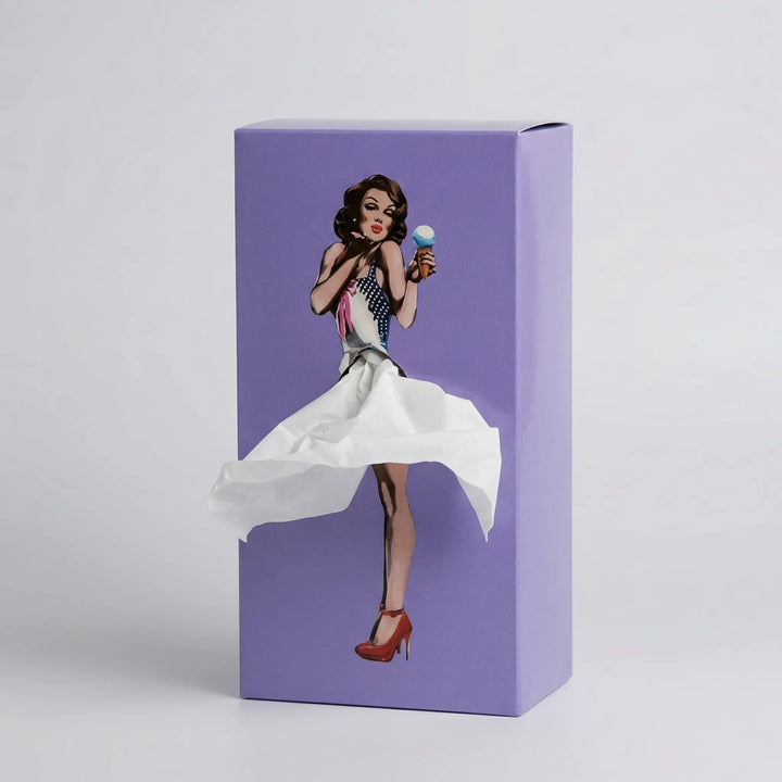 Skirtisse - Vintage Pop-Art Decorative Tissue Holder