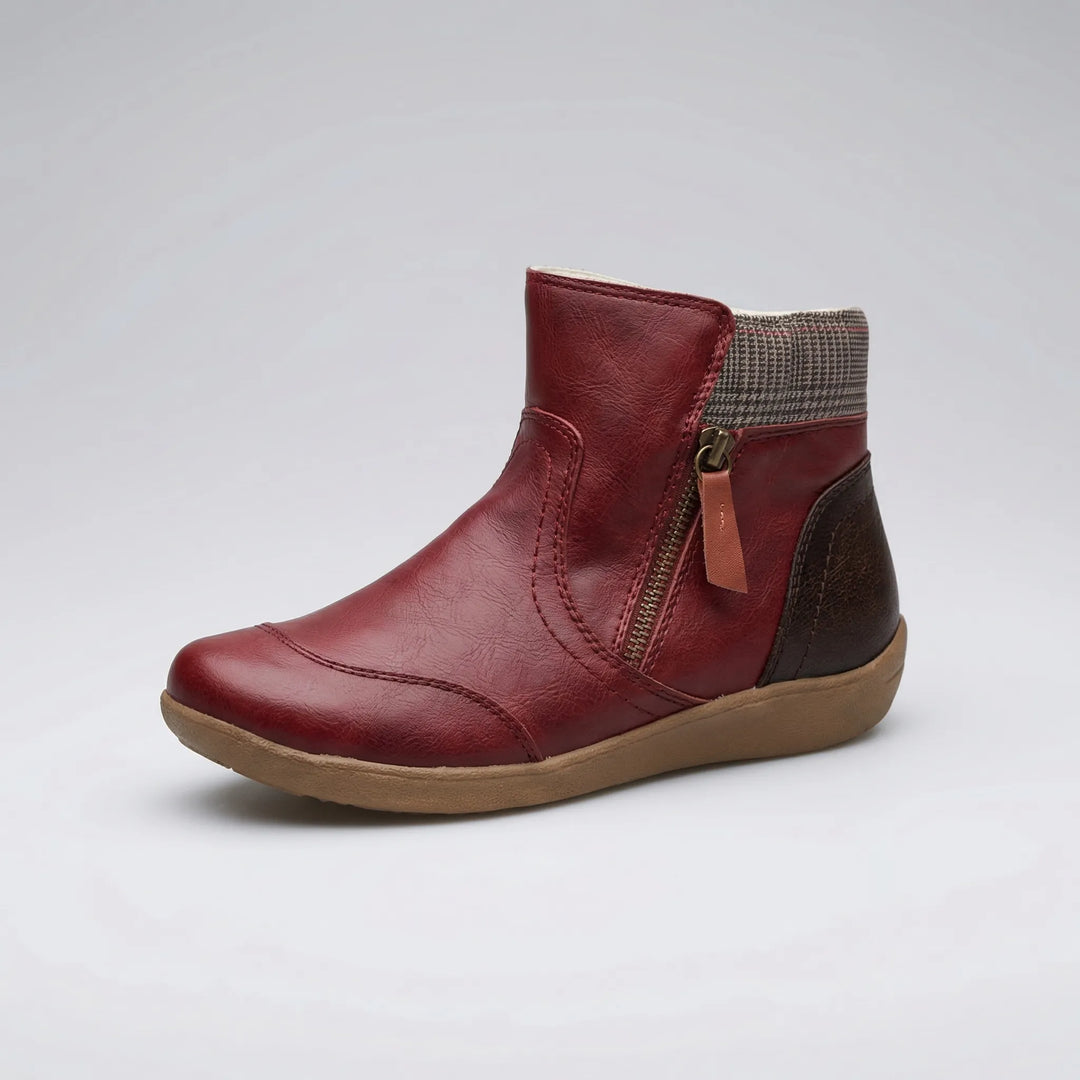 Mid-Ankle Zip-Up Winter Boots