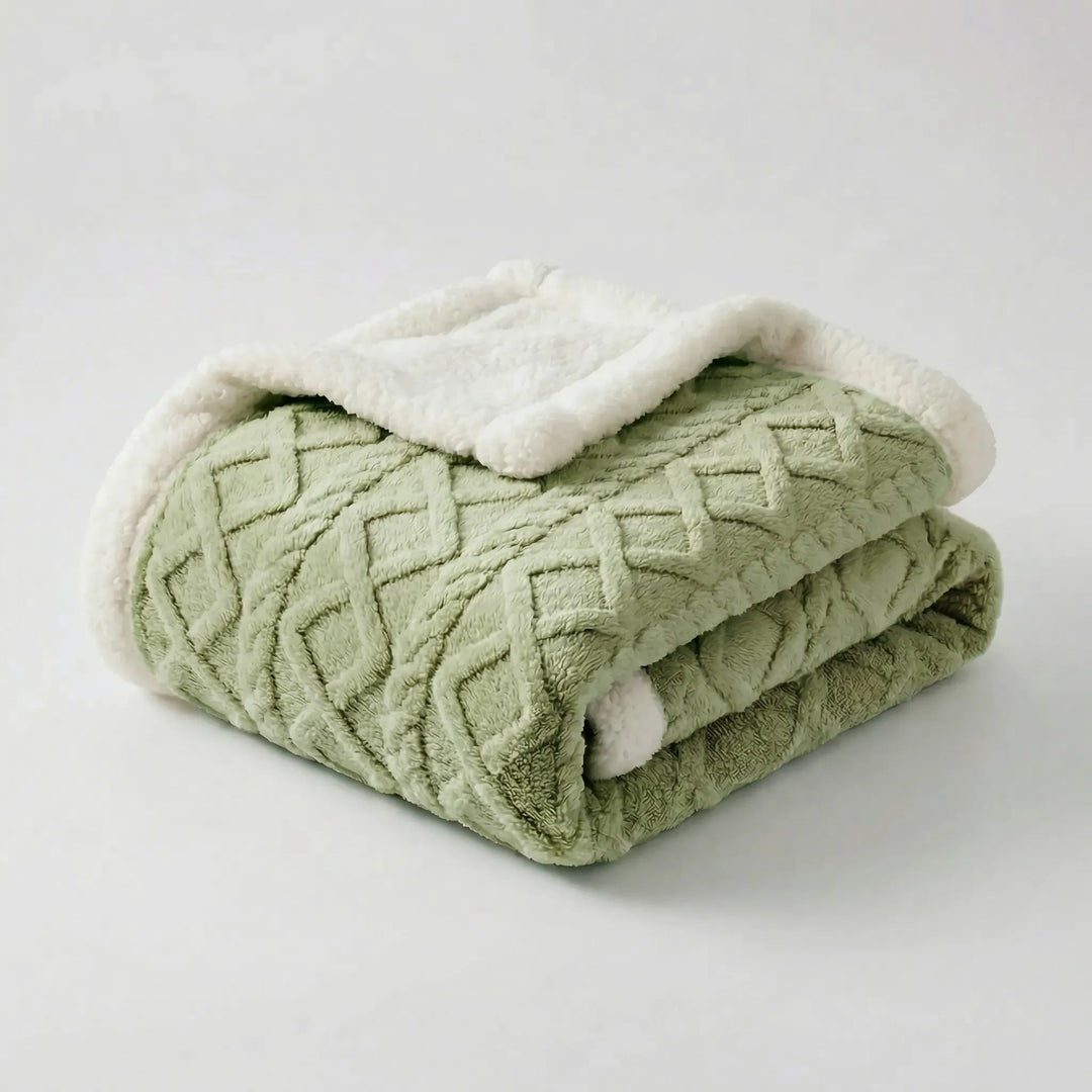 Snuvrex - Reversible Double-Sided Sherpa Throw Blanket