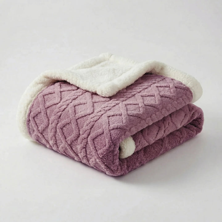 Snuvrex - Reversible Double-Sided Sherpa Throw Blanket