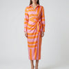 Bold Striped Midi Shirt Dress