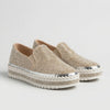 Rhinestone Embellished Slip-On Flat