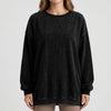 Oversized Ghost Print Crewneck Sweatshirt
