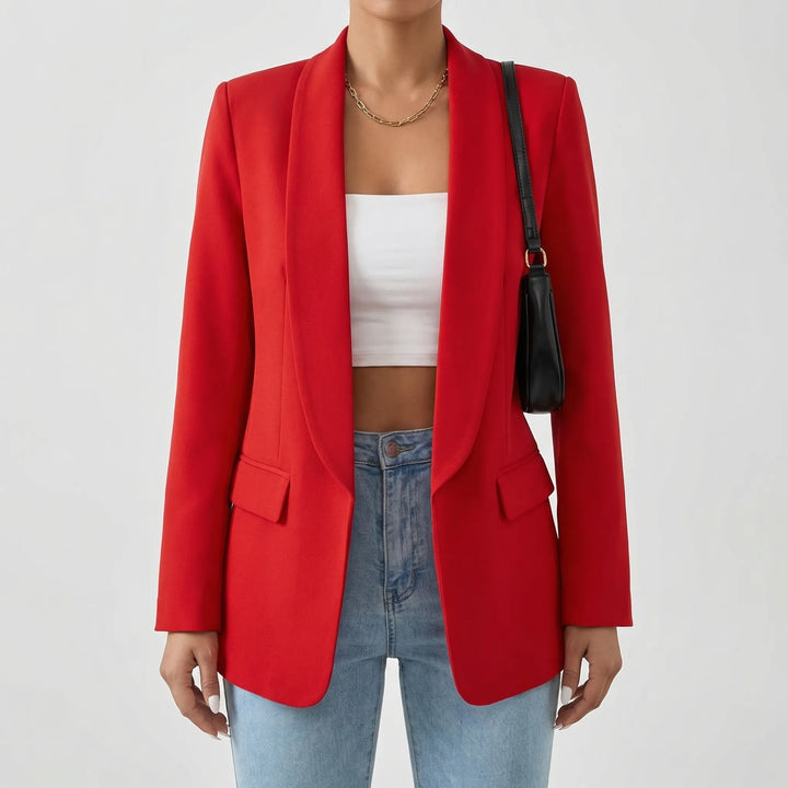 Stellona - Structured Open-Front Women's Blazer