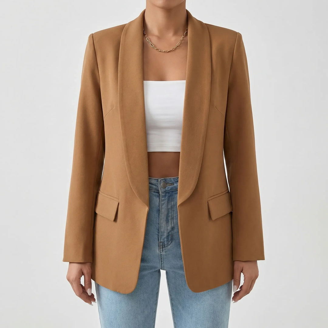 Stellona - Structured Open-Front Women's Blazer