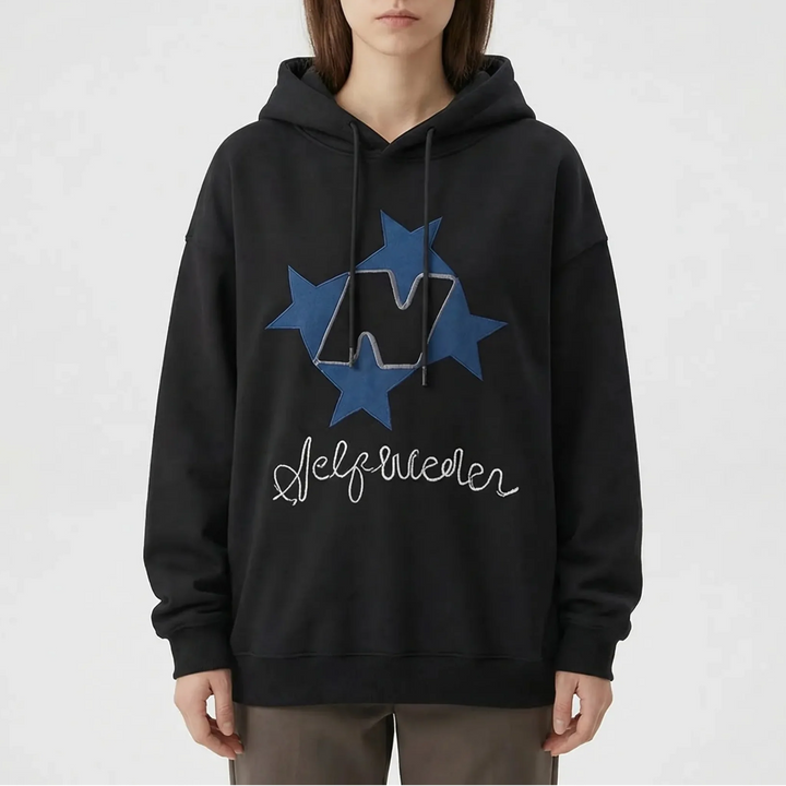 Stellovex - Oversized Graphic Embroidered Hoodie