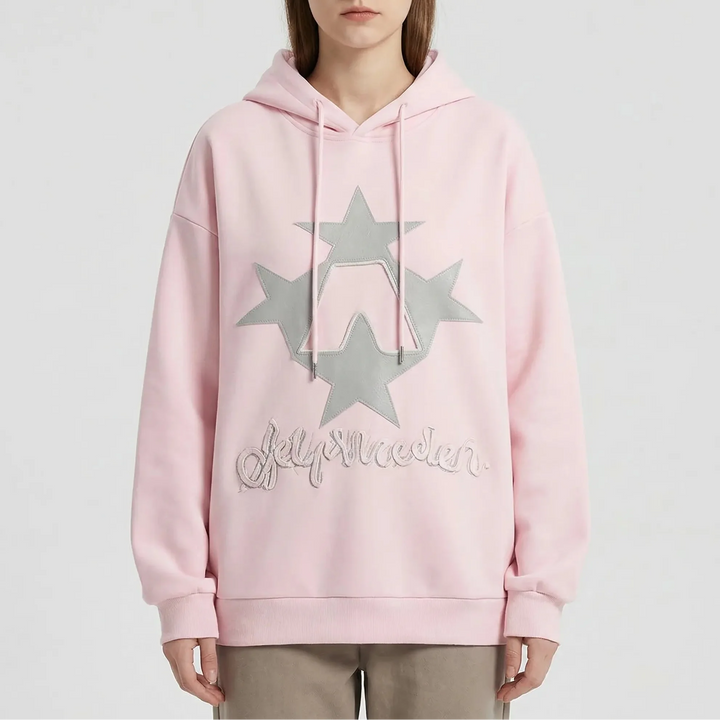 Stellovex - Oversized Graphic Embroidered Hoodie