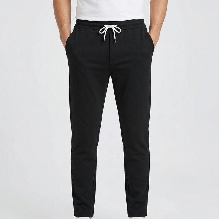 Straxen - Straight-Cut Stretch Trousers For Men