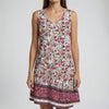 Sleeveless Floral Print Mini Dress