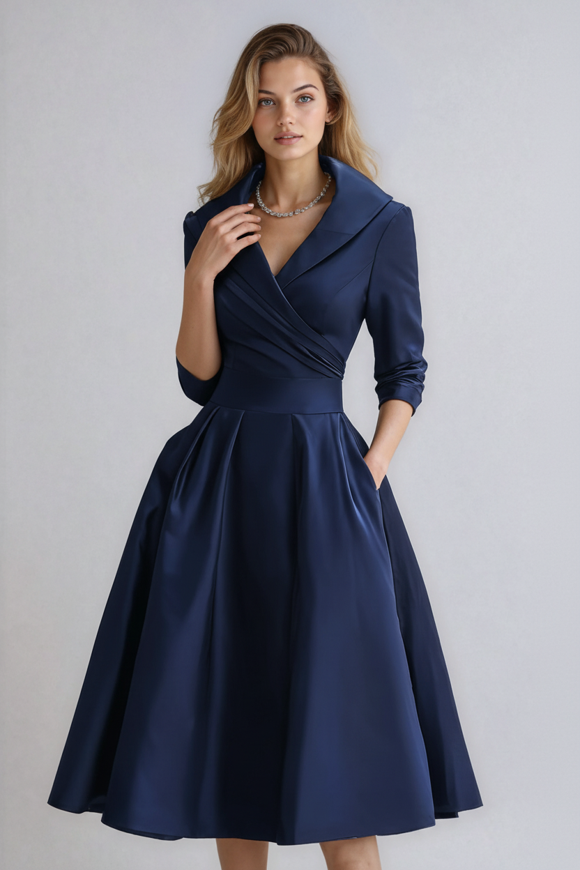 Fitted Midi Dress - Emilie