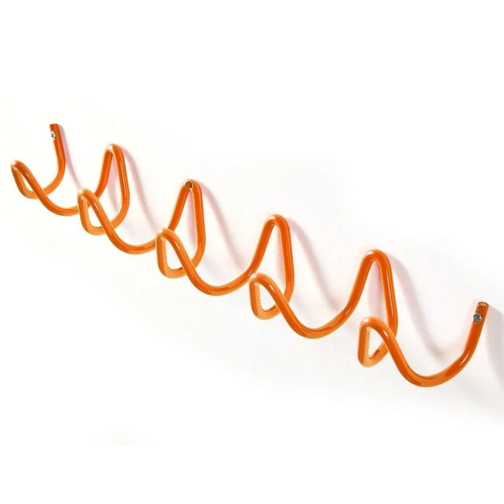 Wrought Iron Wall Coat Rack Wave Design for Hallway, Bedroom and Bathroom