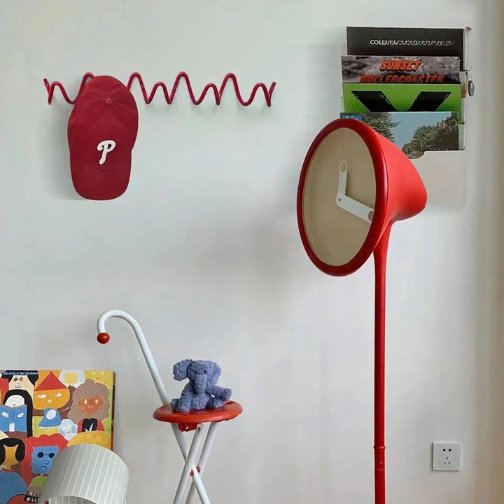 Wrought Iron Wall Coat Rack Wave Design for Hallway, Bedroom and Bathroom