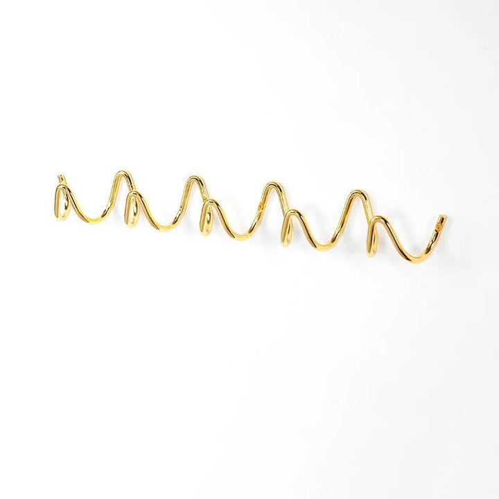 Wrought Iron Wall Coat Rack Wave Design for Hallway, Bedroom and Bathroom