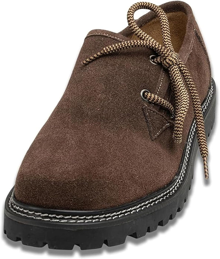 Men's Traditional Bavarian Suede Haferl Shoes – Oktoberfest 2026