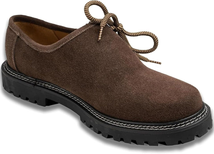 Men's Traditional Bavarian Suede Haferl Shoes – Oktoberfest 2026