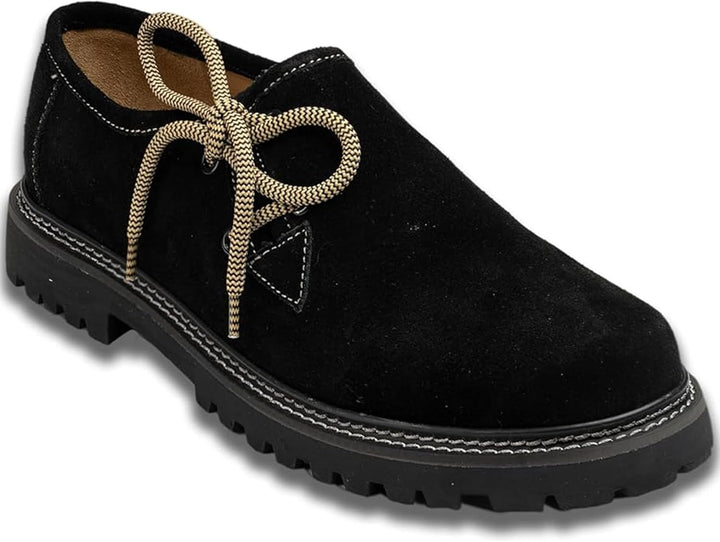 Men's Traditional Bavarian Suede Haferl Shoes – Oktoberfest 2026