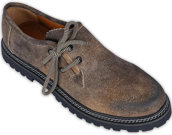 Men's Traditional Bavarian Suede Haferl Shoes – Oktoberfest 2026