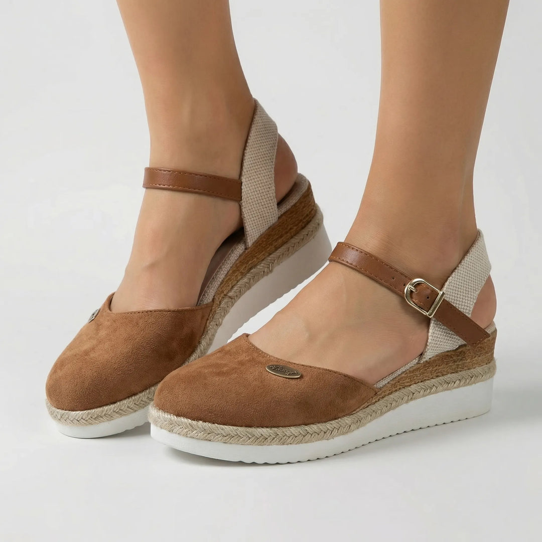 Treksia - Orthopedic Wedge Sandal With Ankle Strap