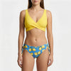 Wrap-Top Floral Two-Piece Swimsuit Bikini Set